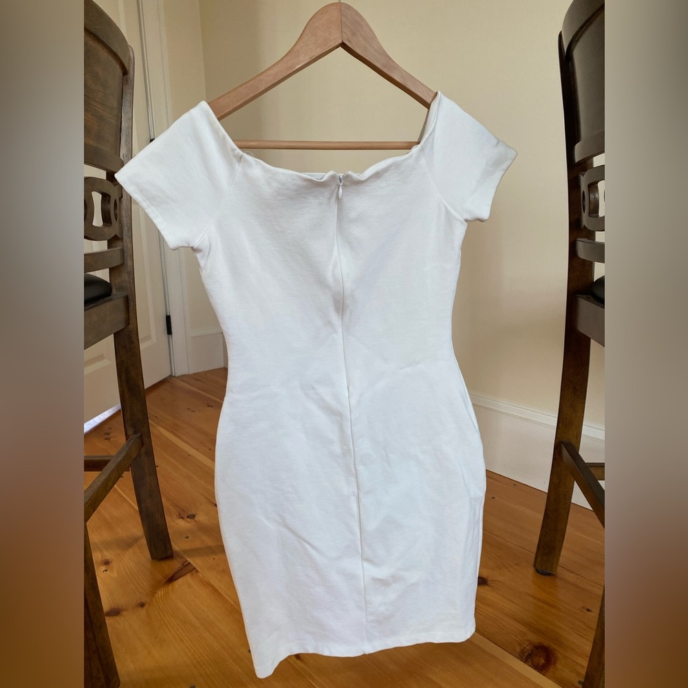LuLus White ‘Night Out’ Dress Short Sleeve
